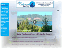 Tablet Screenshot of lakecushmanrealty.com